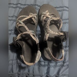 Chaco Women's Black Sandals with Multicolor Braided Straps